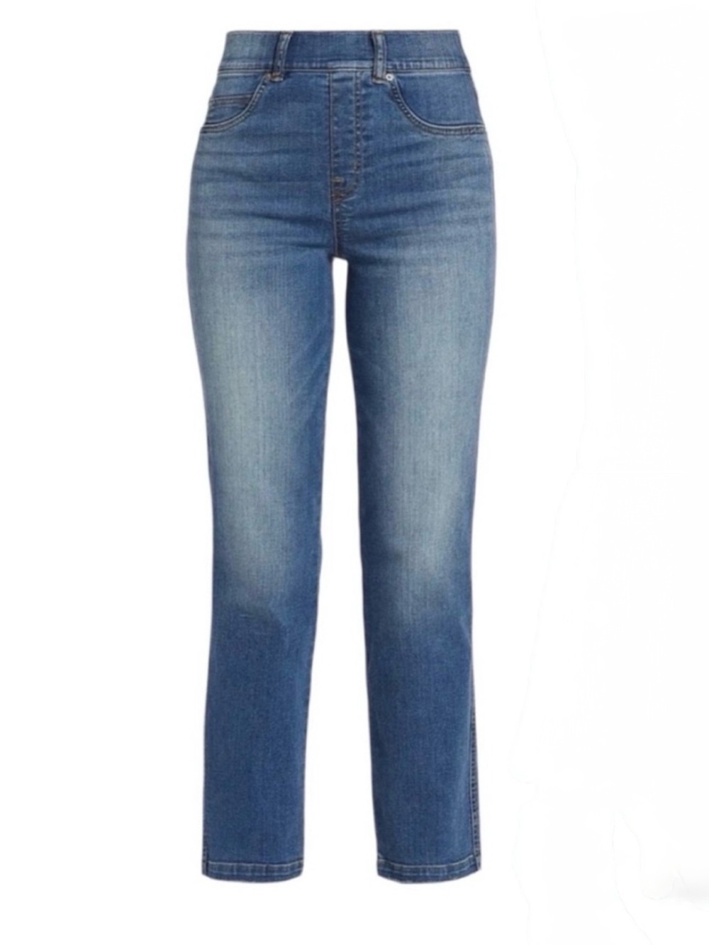 SPANX Pull-On Jeans Ankle Straight Leg Blue size Medium
